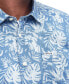 Men's Ives Summer-Fit Tropical Leaf-Print Button-Down Shirt
