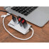 Фото #9 товара USB-концентратор Manhattan 4 порта USB-A - 5 Gbps (USB 3.2 Gen1) - Быстрая зарядка до 0.9A - Алюминиевый корпус - Серебристый - Гарантия 3 года - Для Windows и Mac