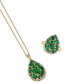 Фото #3 товара EFFY® Emerald (3-1/2 ct. t.w.) & Diamond (3/8 ct. t.w.) Drop Earrings in 14k Gold