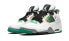 Фото #5 товара Кроссовки Nike Air Jordan 4 Retro Lucid Green Rasta (Белый, Зеленый)