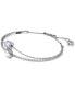 Silver-Tone Stilla Two-Row Bangle Bracelet