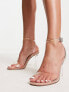 ASOS DESIGN Notion barely there heeled sandals in clear