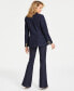 Фото #4 товара Women's Peak-Lapel Denim Blazer, Created for Macy's