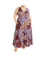 ფოტო #1 პროდუქტის Plus Size Amara Print Maxi Dress