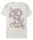 Men's Line Mushu Dragon Short Sleeve Crew T-shirt Бежевый, S - фото #1