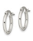 ფოტო #3 პროდუქტის Stainless Steel Polished Hoop Earrings