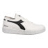 Фото #1 товара Diadora Mi Basket Row Cut 2030 Lace Up Mens White Sneakers Casual Shoes 178543-