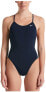Фото #1 товара Nike 273877 Hydrastrong Lace-Up Tie Back One-Piece Midnight Navy 32