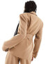 Фото #5 товара Extro & Vert tie front blazer in camel co-ord