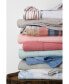 Фото #2 товара Garment Washed Chambray Flax Linen Breathable Bed Sheet Set