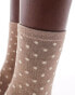 Фото #4 товара Piece glitter sock in beige spot