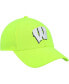 ფოტო #4 პროდუქტის Men's Neon Green Wisconsin Badgers Signal Call Performance Flex Hat