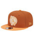 Men's Brown/Orange Boston Celtics 2-Tone Color Pack 9fifty Snapback Hat