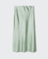 Women's Midi Satin Skirt