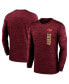 Фото #1 товара Men's Scarlet San Francisco 49ers 2024 Sideline Velocity Performance Long Sleeve T-Shirt