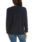 Фото #2 товара Hannah Rose High-Low Cashmere-Blend Sweater Women's Blue O/S