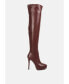 Фото #1 товара confetti stretch pu high heel Over the knee boots