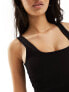 Фото #5 товара ASOS 4505 Icon seamless rib square neck vest in black