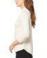 ფოტო #3 პროდუქტის Women's Ruched-Sleeve Funnel-Neck Sweater