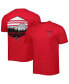 Men's Red Louisiana Ragin' Cajuns Landscape Shield T-shirt