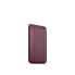 Apple iPhone Feingewebe Wallet mit Magsafe"Mulberry iPhone 15 / 14 / 13 / 12