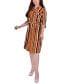 Фото #3 товара Petite Striped Roll Tab Shirt Dress