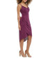 ფოტო #3 პროდუქტის Women's Sleeveless Cowlneck Bodycon Ruched Dress