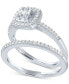 Diamond Bridal Set (1/4 ct. t.w.) in Sterling Silver