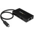 Фото #2 товара StarTech.com 3-Port USB-C Hub with Gigabit Ethernet - USB-C to 3x USB-A - USB 3.0 - Includes Power Adapter - Wired - USB - Ethernet - 1000 Mbit/s - Black