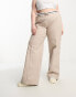 Фото #1 товара ASOS DESIGN Curve oversized wide leg chino trouser in sand