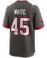 Фото #4 товара Men's Devin White Pewter Tampa Bay Buccaneers Game Jersey