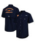 Фото #2 товара Men's Navy Auburn Tigers Bonehead Button-Up Shirt
