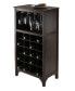 Фото #4 товара Ancona Modular Wine Cabinet with Glass Rack and 20-Bottle