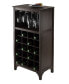 Ancona Modular Wine Cabinet with Glass Rack and 20-Bottle