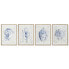 Фото #1 товара Картина Home ESPRIT Средиземноморье Раковина 45 x 2,5 x 60 cm (4 штук)
