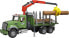 Фото #1 товара Игрушечный транспорт Bruder MACK Granite Holztransport LKW+Ladekran