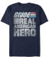 Фото #1 товара Men's G.I.Joe Real American Hero Text Short Sleeve T-Shirt