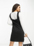 Фото #2 товара ASOS DESIGN Petite 2 in 1 long sleeve t-shirt mini dress with ponte dress