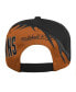 ფოტო #2 პროდუქტის Big Boys Orange and Black Texas Longhorns Spiral Snapback Hat