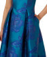 ფოტო #3 პროდუქტის Women's One-Shoulder Jacquard High-Low Gown