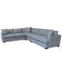 Фото #3 товара Nightford 143" 4-Pc. Fabric L Sectional, Created for Macy's