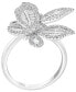 ფოტო #3 პროდუქტის EFFY® Diamond Butterfly Statement Ring (1-3/8 ct. t.w.) in 14k White Gold
