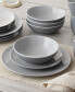 ColorTrio Coupe 16 Piece Dinnerware Set, Service for 4