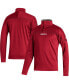 ფოტო #1 პროდუქტის Men's Red Louisville Cardinals AEROREADY Knit Quarter-Snap Jacket