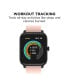 Unisex Blush Silicone Strap Smartwatch 37.5mm