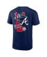Фото #2 товара Men's Atlanta Braves Split Zone T-Shirt