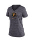 ფოტო #3 პროდუქტის Women's Black Pittsburgh Pirates 2023 City Connect Velocity Practice Performance V-Neck T-shirt
