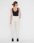 Vero Moda straight leg trousers in cream