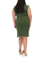 Фото #2 товара Plus Size Astor Studded Side-Slit Midi Dress