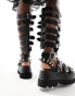 Koi The Mage Resistor spiked gladiator sandals in black